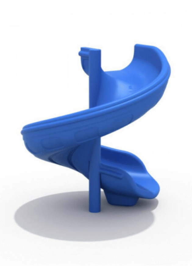 Tobogán Espiral Azul